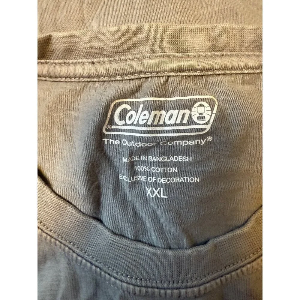 Coleman Fish Flag Graphic Gray Short-Sleeve T Shirt Mens XXL - Picture 7 of 7